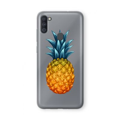 Grote ananas: Samsung Galaxy A11 Transparant Hoesje