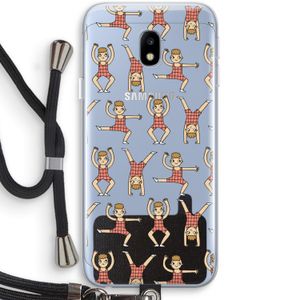 Gymboys: Samsung Galaxy J3 (2017) Transparant Hoesje met koord