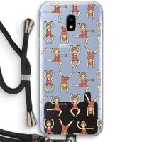 Gymboys: Samsung Galaxy J3 (2017) Transparant Hoesje met koord