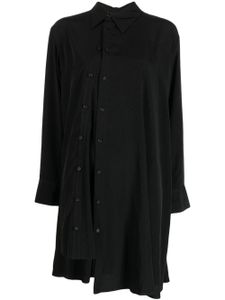 Yohji Yamamoto chemise à bouton décoratif - Noir