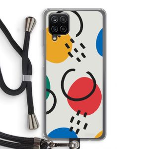 Illustratieve pop 3: Samsung Galaxy A12 Transparant Hoesje met koord