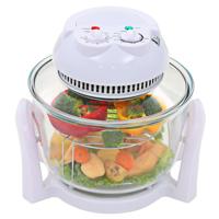 VidaXL Halogeen heteluchtoven met uitbreidingsring 800 w 10 l