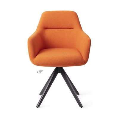 Jesper Home Kinko eetkamerstoel Tangerine turn black