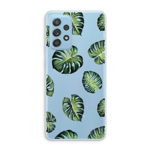 Tropische bladeren: Samsung Galaxy A73 Transparant Hoesje