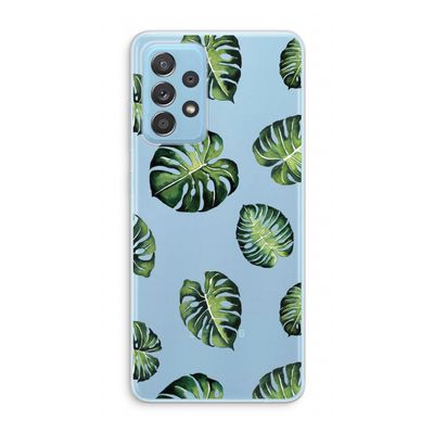 Tropische bladeren: Samsung Galaxy A73 Transparant Hoesje