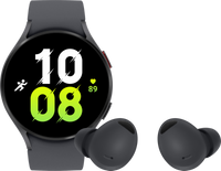 Samsung Galaxy Watch5 4G Zwart 44mm + Samsung Buds2 Pro Zwart - thumbnail