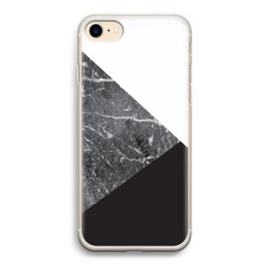 Combinatie marmer: iPhone 7 Transparant Hoesje