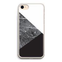 Combinatie marmer: iPhone 7 Transparant Hoesje