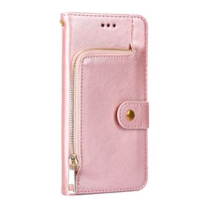 Samsung Galaxy S22 hoesje - Bookcase - Koord - Pasjeshouder - Portemonnee - Rits - Kunstleer - Rose Goud