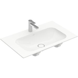 Villeroy & Boch Finion meubelwastafel 1 kraangat 80x50cm ceramic+ zonder overloop wit 416481R1