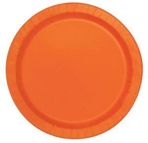 Bordjes Oranje 20 Stuks - 18 cm