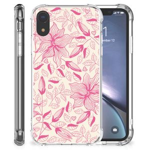 Apple iPhone Xr Case Pink Flowers