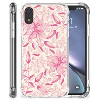 Apple iPhone Xr Case Pink Flowers - thumbnail