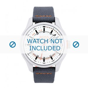 Horlogeband Hugo Boss HO1550015 / 659302780 Canvas Grijs 22mm