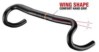 Satori stuur x-race aero ø31.8mm / b=400mm mat zwart Satori stuur x-race aero ø31.8mm / b=400mm mat zwart