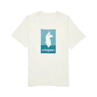 Cotopaxi Llama Block T-shirt Heren Bone M
