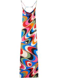 PUCCI robe longue à imprimé Onde - Multicolore