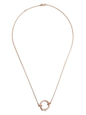 Repossi collier Antifer en or rose 18ct orné de diamants - Argent