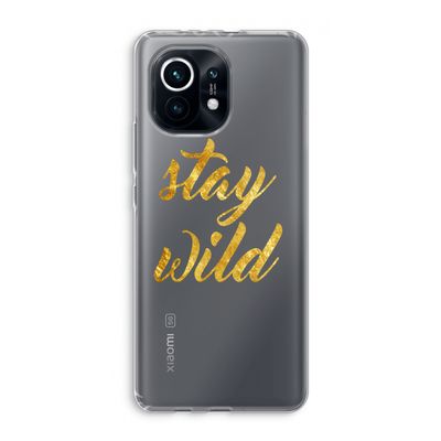 Stay wild: Xiaomi Mi 11 Transparant Hoesje