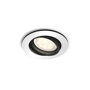 Philips Lighting Hue LED-inbouwlamp 871951433854800 Hue White Amb. Milliskin Einbauspot rund aluminium 350lm Erweiterung GU10 5 W