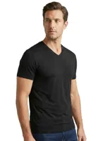 2-pack heren T-shirts - Bamboe V-hals - Mannen ondershirt korte mouwen