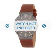 Horlogeband Skagen SKW6202 Leder Bruin 30mm