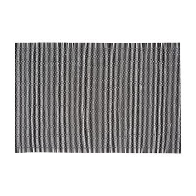 Rechthoekige placemat zwart bamboe 45 x 30 cm