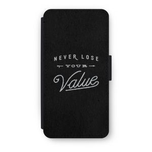 Never lose your value: iPhone 7 Plus Flip Hoesje