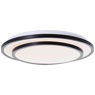 Brilliant Zwarte plafondlampLuciano Ø 34cm - G80563A76