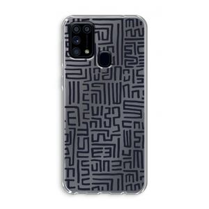 Moroccan Print: Samsung Galaxy M31 Transparant Hoesje