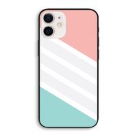 Strepen pastel: iPhone 12 Biologisch afbreekbaar hoesje