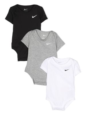 Nike Kids lot de bodies à logo imprimé - Noir