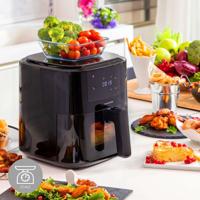 Luchtfriteuse met mand InnovaGoods Fryinn Balance 5000 Zwart 1500 W 5 L Roestvrij staal