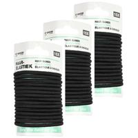 Benson Care Haar elastiekjes - 105x - zwart - zonder metaal - D5 cm Benson Care Haar elastiekjes - 105x - zwart - zonder metaal - D5 cm