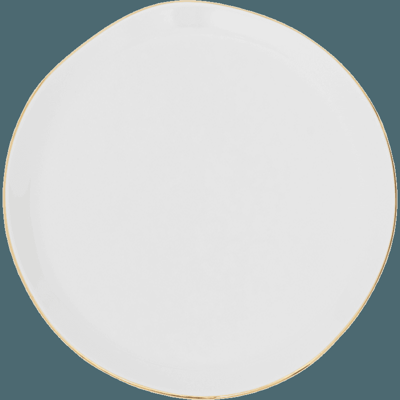 Good Morning bord Ø22.8 cm - Wit (set van 4)