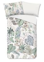 Good Morning Dekbedovertrek "bladeren" - Multi - (140x200 cm) - Katoen