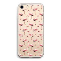 Flamingoprint groen: iPhone 7 Transparant Hoesje Flamingoprint groen: iPhone 7 Transparant Hoesje