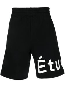 Etudes short de sport à logo imprimé - Noir