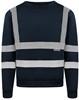 Korntex KX324 Hi-Vis Workwear Sweatshirt Limerick - Navy - S