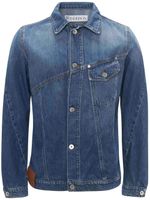 JW Anderson veste Twisted en jean - Bleu