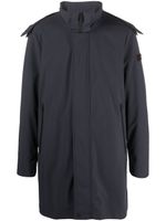 Peuterey parka à patch logo - Bleu