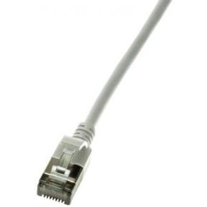 LogiLink Slim U/FTP netwerkkabel Grijs 0,3 m Cat6a U/FTP (STP)