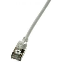 LogiLink Slim U/FTP netwerkkabel Grijs 0,3 m Cat6a U/FTP (STP) - thumbnail
