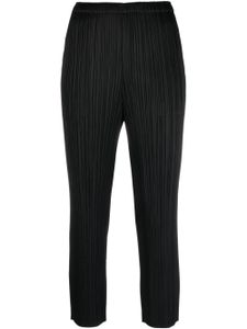 Pleats Please Issey Miyake pantalon court à design plissé - Noir