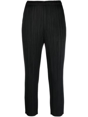 Pleats Please Issey Miyake pantalon court à design plissé - Noir