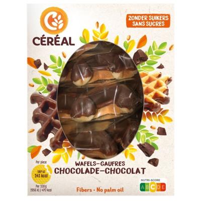 Céréal Suikervrije Zachte Chocoladewafels (150 gr)