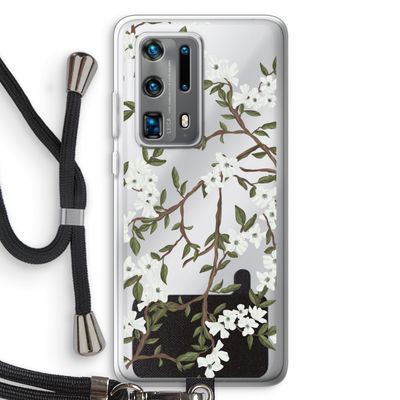 Blossoming spring: Huawei P40 Pro Plus Transparant Hoesje met koord