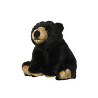 Nature Planet Pluche beer - knuffel beer - zwart - 18 cm - beren knuffelbeesten Nature Planet Pluche beer - knuffel beer - zwart - 18 cm - beren knuffelbeesten