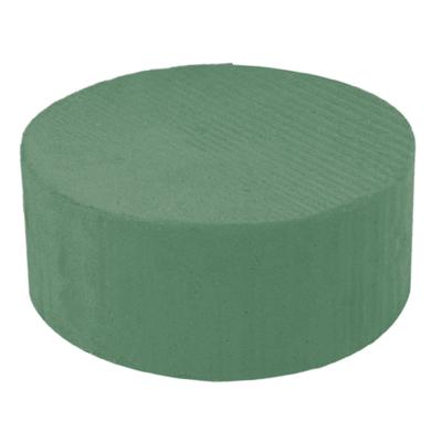 Rayher Steekschuim - rond - 15 x 7 cm - 1x stuks - oase blok - nat - groen - 15x7 cm Rayher Steekschuim - rond - 15 x 7 cm - 1x stuks - oase blok - nat - groen - 15x7 cm