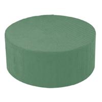 Rayher Steekschuim - rond - 15 x 7 cm - 1x stuks - oase blok - nat - groen - 15x7 cm